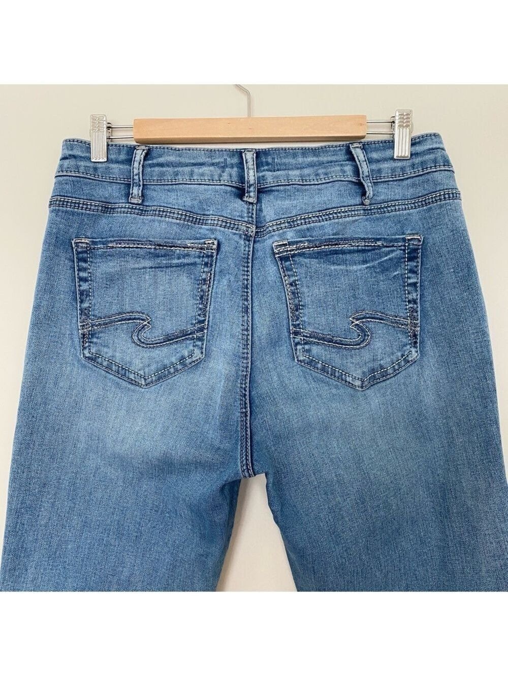 Silver Suki Slim Bootcut Jeans 33x31 Stretch Denim